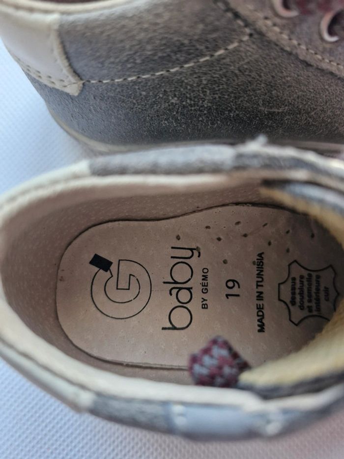 Chaussure premier pas 19 Baby by Gémo Gris - photo numéro 3