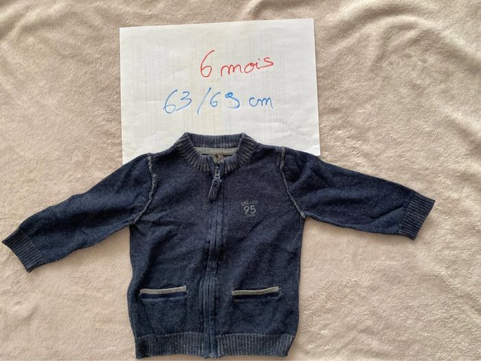 Lot 5 Gilets zippés - Gap, Orchestra, Sergent Major, dpam, Cadet Rousselle - 6 mois - TBE - photo numéro 2