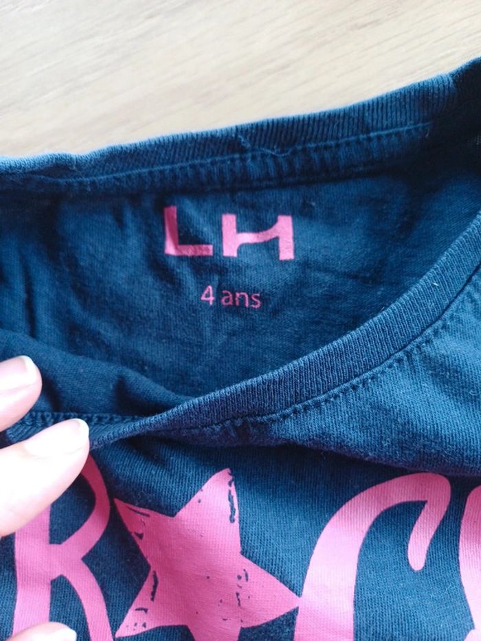 T-shirt fille 4 ans - photo numéro 3