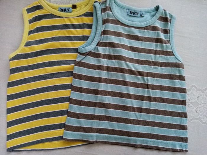 lot de 2 Débardeurs garçon 5ans