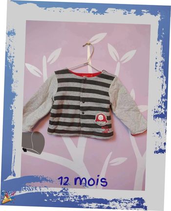 Gilet polaire 12 mois tissaia