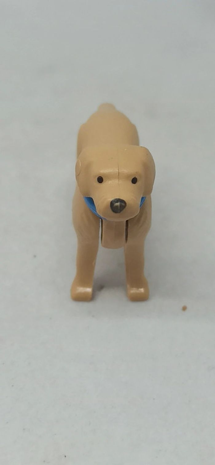 Chien marron clair avec collier bleu playmobil - photo numéro 2