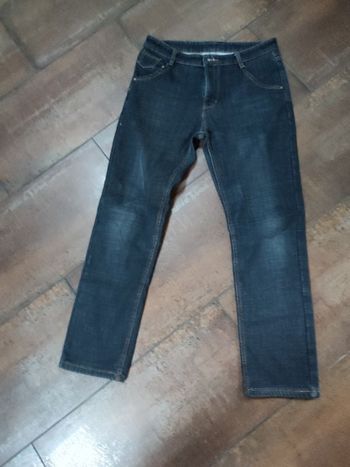 Jean doublé polaire taille 32 noir bleu