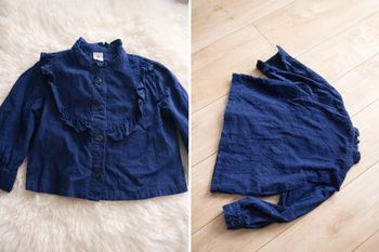 Blouse chemisier en velour