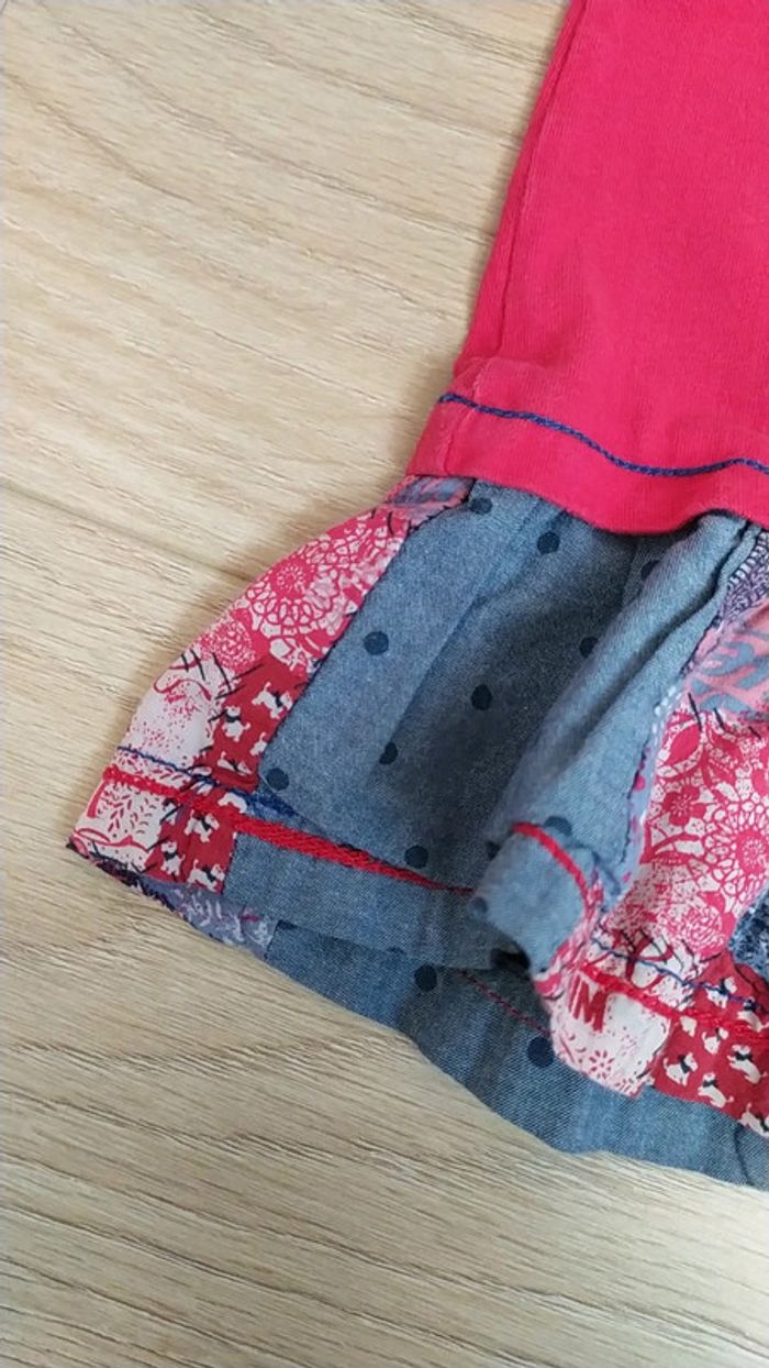 Robe chipie rouge jean bleu 6 mois - photo numéro 8