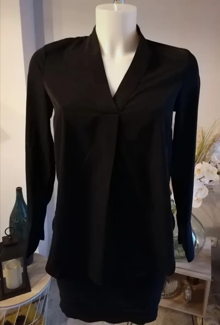 Blouse H&M (noir), XS / 34 / 6
