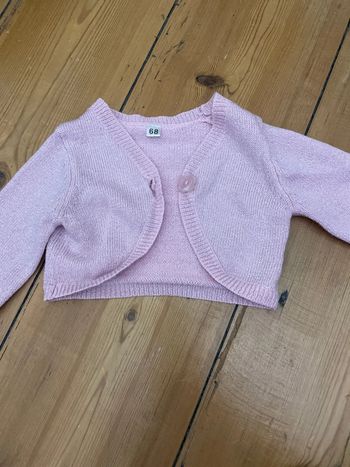 Gilet pailleté rose