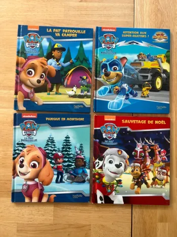 Lot 4 livres Pat Patrouille