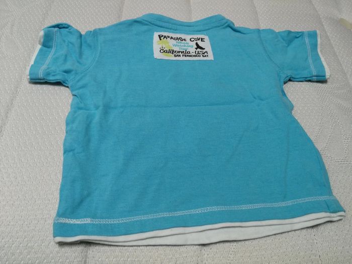 T-shirt MC bleu Baby club 6M - photo numéro 5