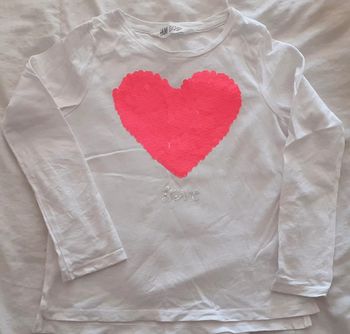 Haut manches longues à paillettes réversibles fille 4-6 ans / H&M