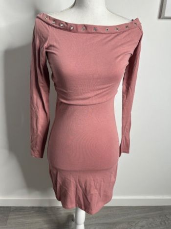 Robe longue vieux rose et argenté 2YK H&M T36 S