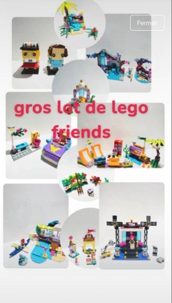 Grand lot de nombreux jouets de construction lego pour enfants