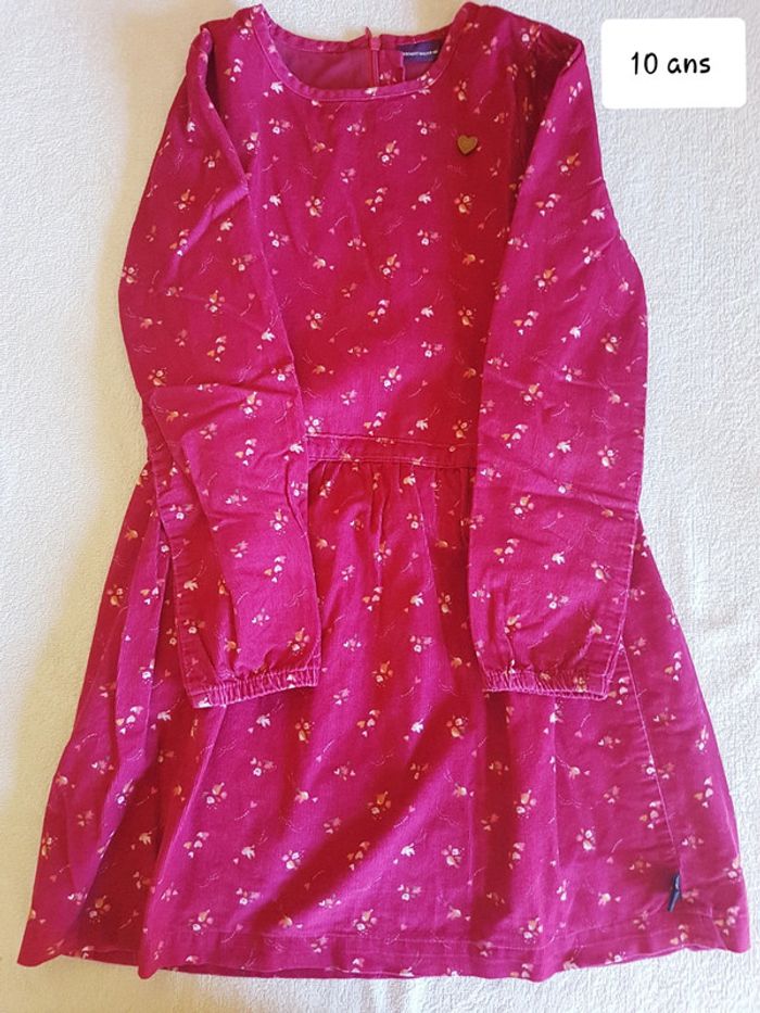 Robe velour sergent major 10 ans