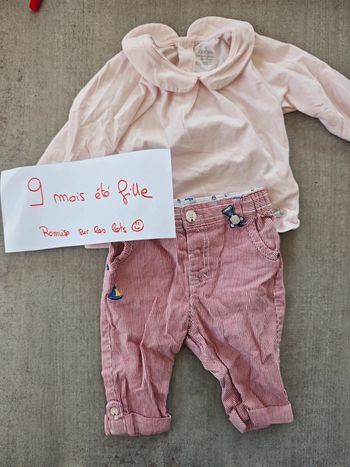 Ensemble pantalon et t-shirt manches longues