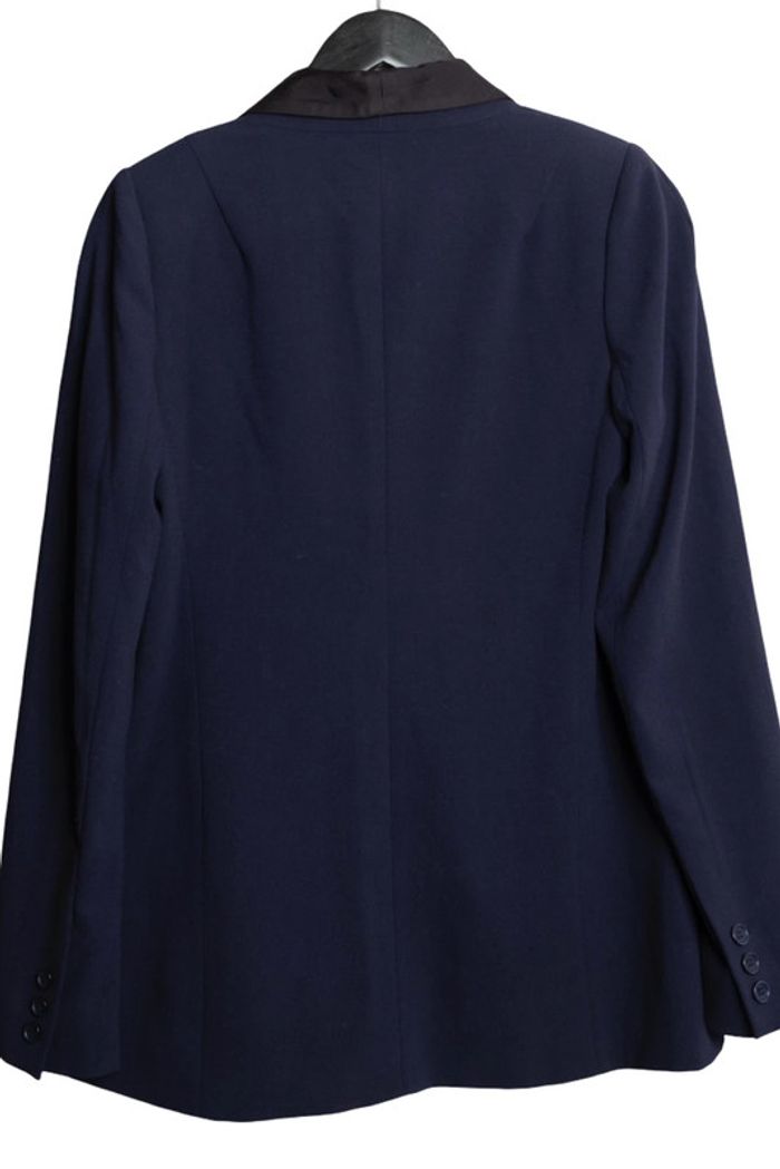Veste blazer bleu marine Bel Air – Taille S – Pièce unique upcyclée par Tilli Paris - photo numéro 8