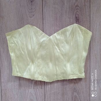 Crop top jaune Zara t36