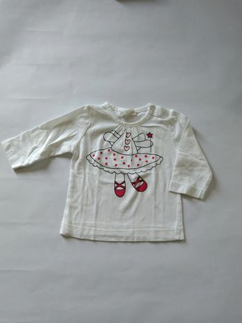 tee shirt danseuses fille 3 mois kitchoun