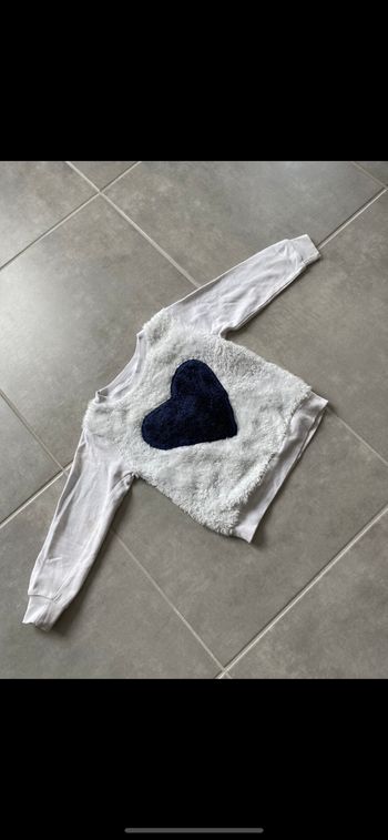 Pull pilou pilou cœur 5 ans