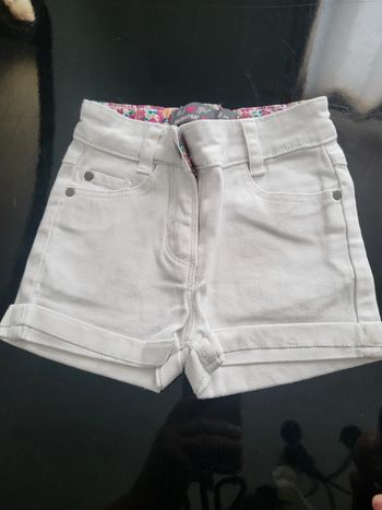 Short blanc orchestra  2 ans