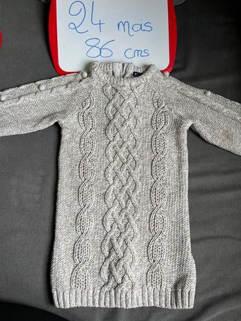 Robe pull torsadé 24 mois