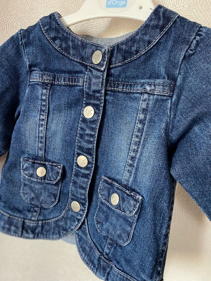 veste en jeans fille 6 mois obaibi - photo numéro 8