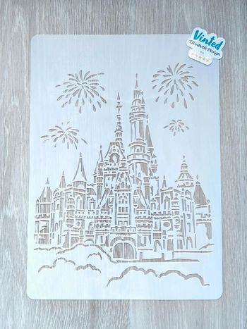 Grand Pochoir A4 Château