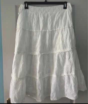 Jupe jupon en broderies anglaises 