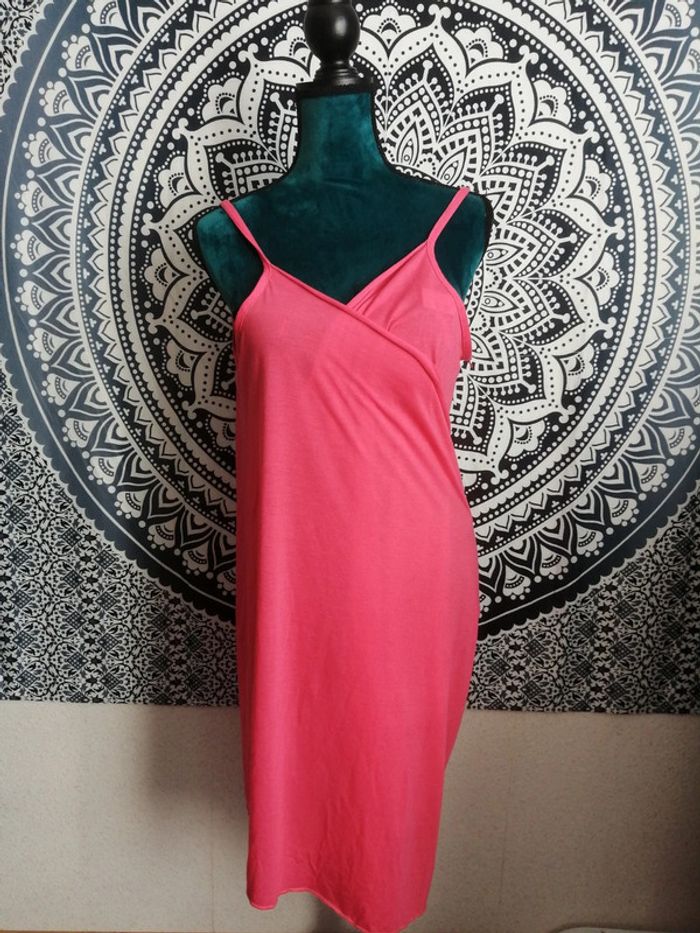 Robe de plage rose fluide Tissaia – Style paréo, taille unique, été / vacances - photo numéro 3