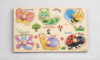 Puzzle en bois à encastrement – Insectes