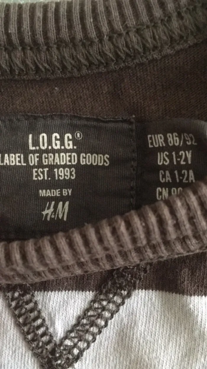 Tee shirt ML  2 ans  LOGG by H&M - photo numéro 2