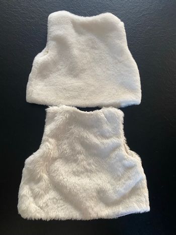 Veste sans manche fourrure 