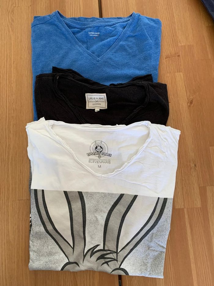 Lot tee shirt homme Eleven Paris