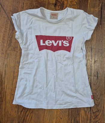 T-shirt manche courte blanc Levis taille 14ans