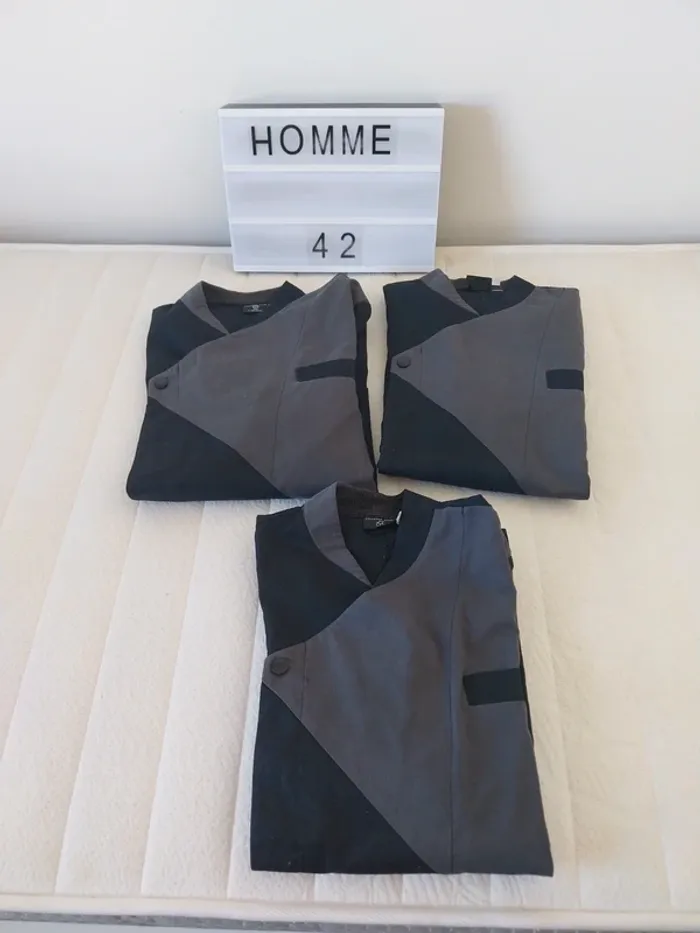 Lot de 3 vestes de cuisine professionnel Bragard  42/44