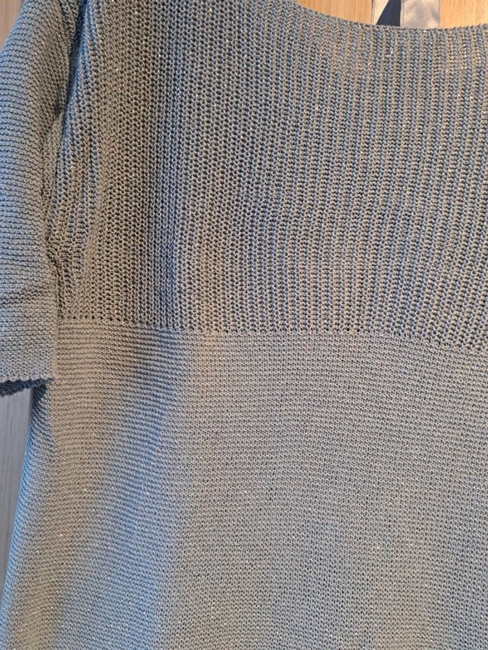Pull Bleu scintillant (taille unique) - photo numéro 2
