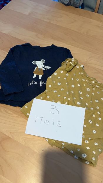 Lot de 2 hauts fille