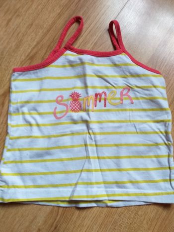Haut bretelle été taille 3 ans orchestra