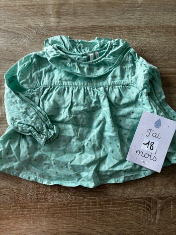 Blouse verte étoiles Orchestra t.18m