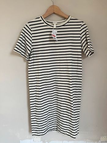 Robe t-shirt marinière
