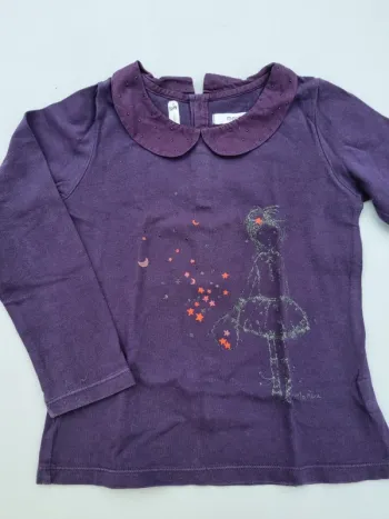 T-shirt col Claudine