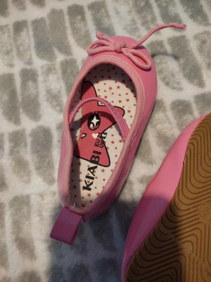 Chaussures plates ballerines élastique rose Kiabi pointure 21 - photo numéro 4