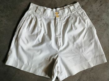 Bermuda blanc en lin