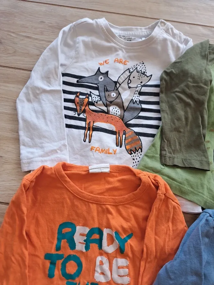 Lot tee shirt manche longue 18 mois - photo numéro 5