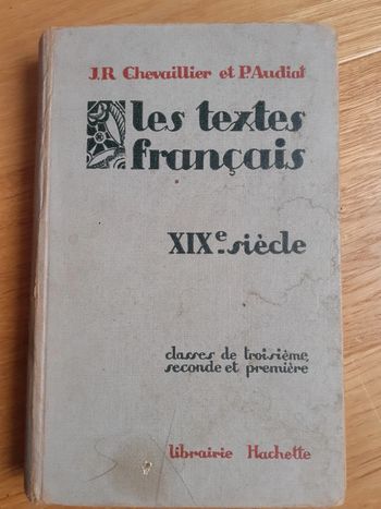 Les textes français XIXe siècle - J.R. Chevallier et P.Audial