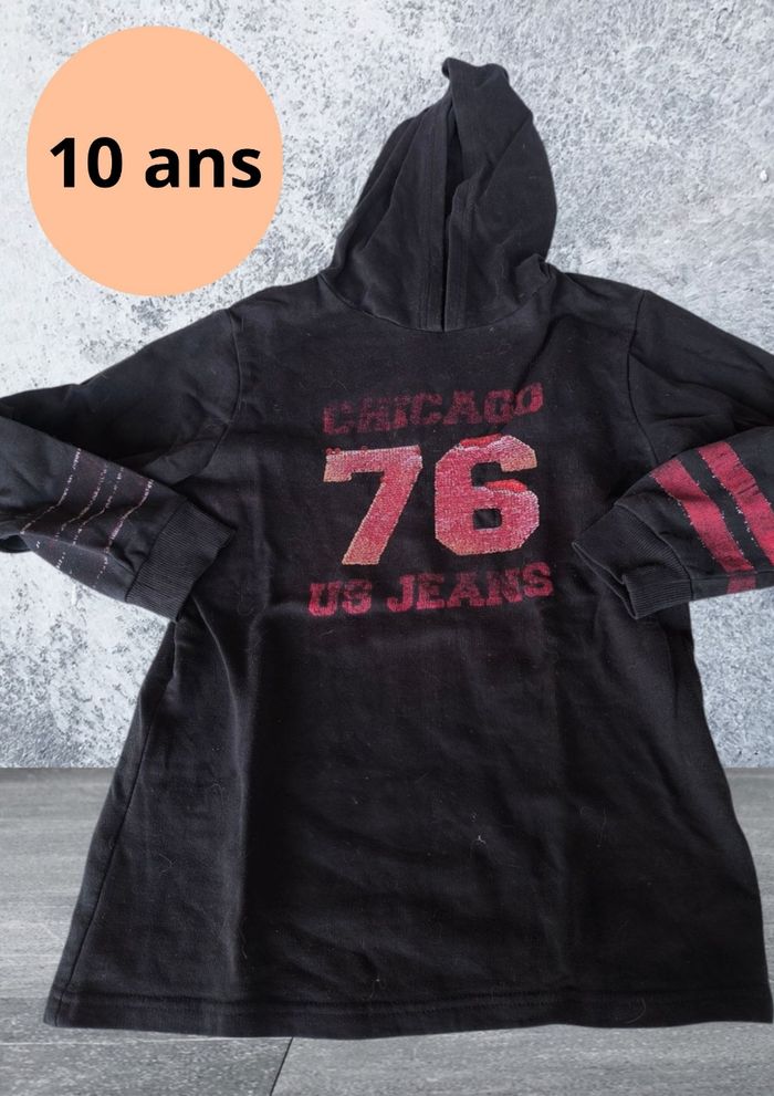 Sweet à capuche 10 ans US jeans