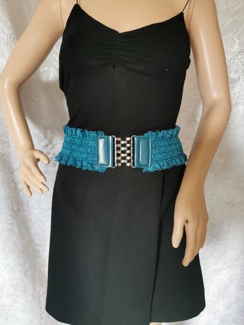 Ceinture élastique. Bleu. Taille M