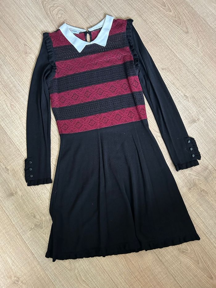 Robe pull noire et bordeaux Morgan taille L TBE - photo numéro 7