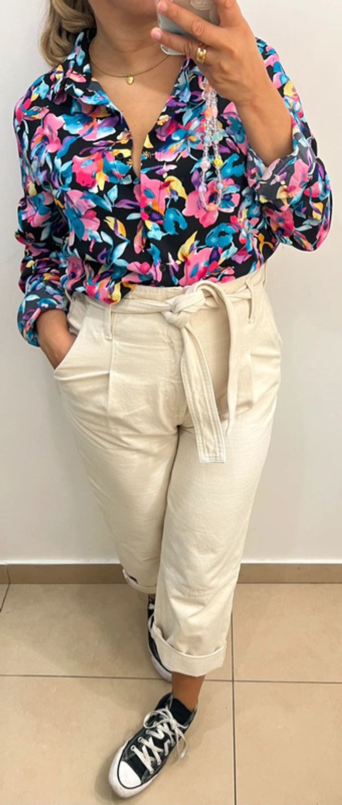 Chemise Imprimée Colorée Taille M - photo numéro 3