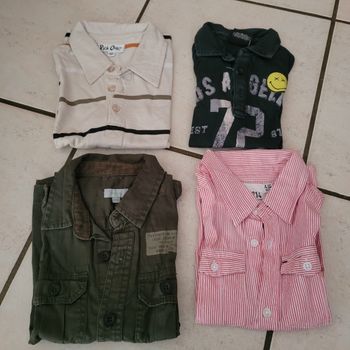 Lot  de 4 chemises/t-shirts
