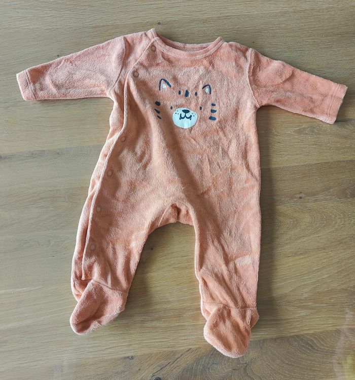 Pyjama orange tigre taille 1 mois